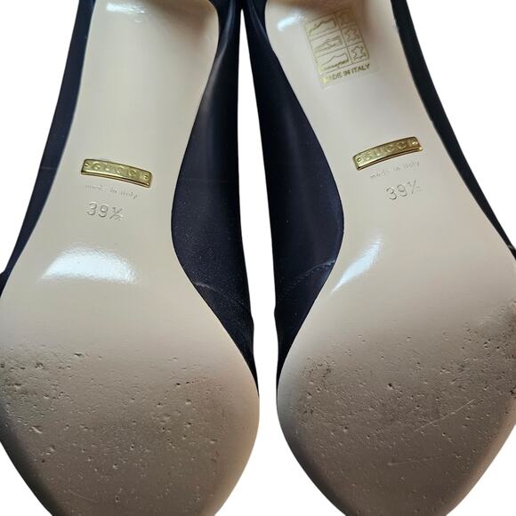 Gucci Women's Black‎ Plume Calfskin Leather Lattice Cutout Boots Size EU 39.5 - Picture 9 of 11